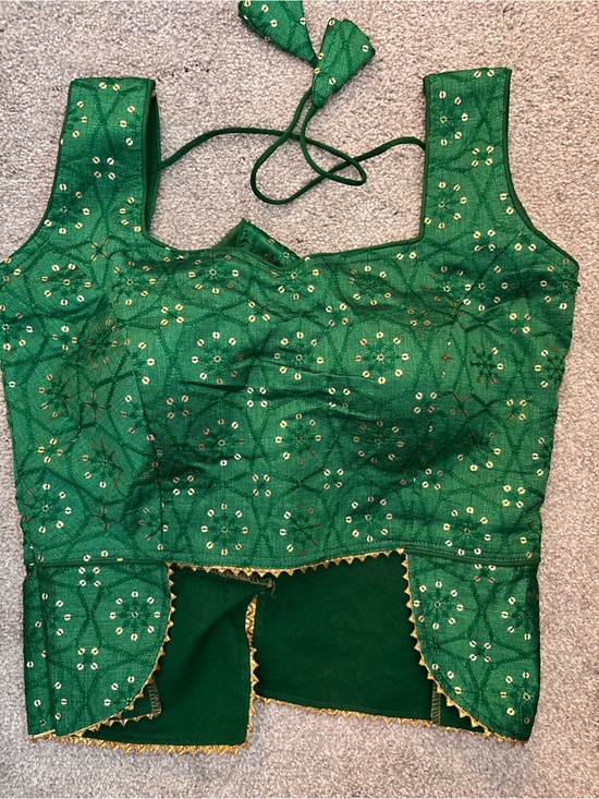 Other - New Green Choli BlouseTop with sequins. Navratri, Garba, Diwali
